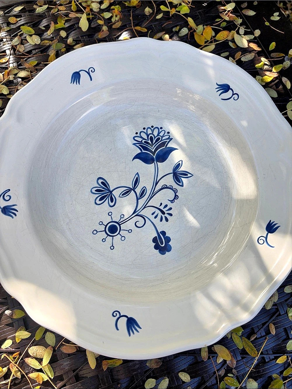 Made in Portugal Blue Floral Bowls Set of 4